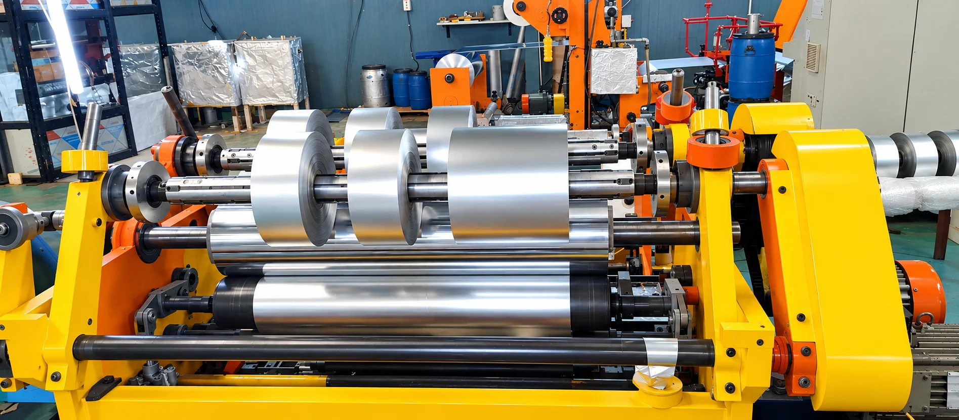 Precision Industrial Bare Aluminium Foil Manufacturing & Slitting Line